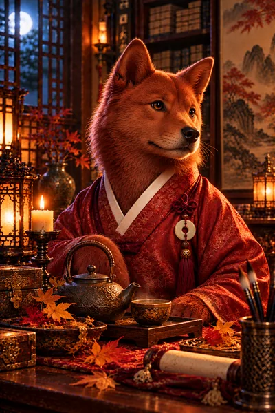 병술 붉은 개